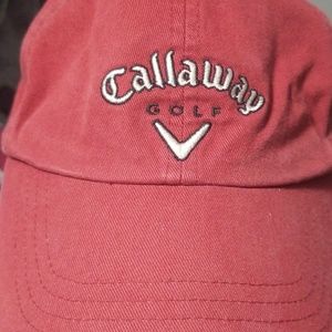 Red Callaway golf hat